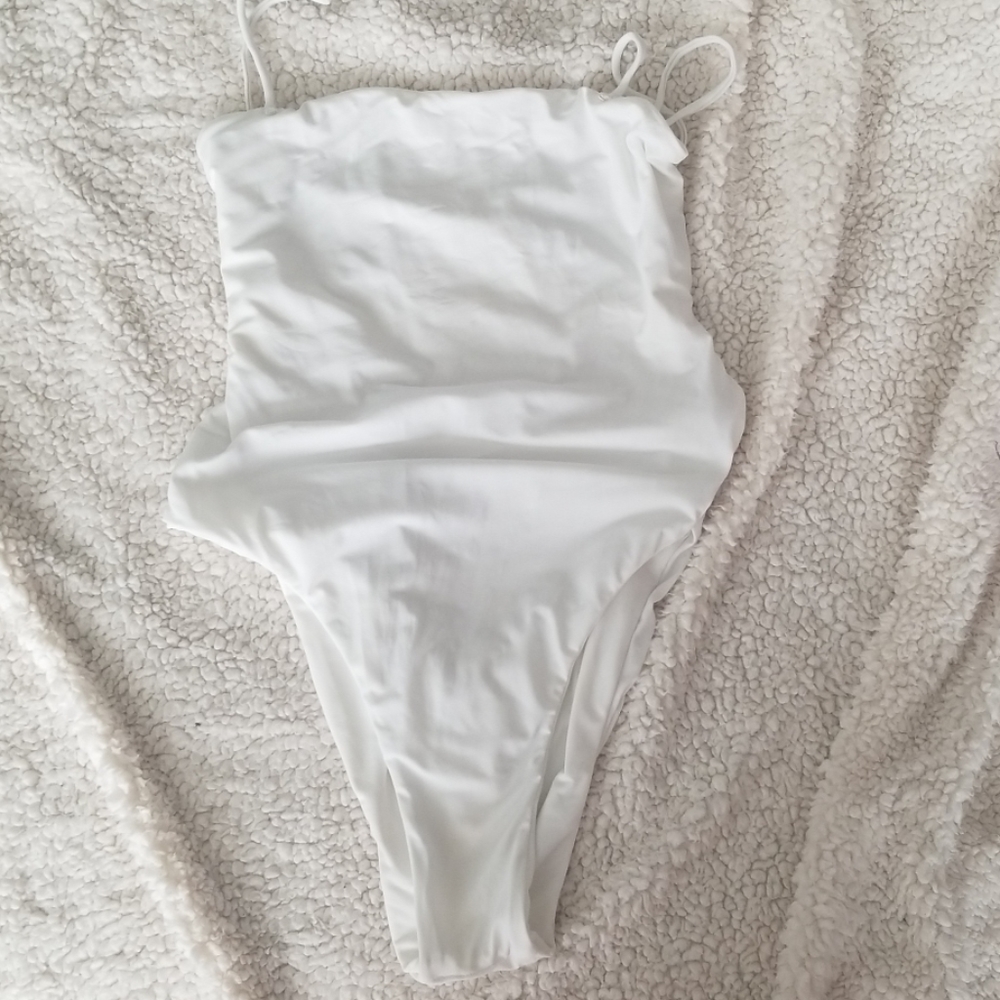 Beach Bunny White One Piece Swimsuit